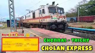 22675 Chennai Egmore - Tiruchirapalli Cholan Super Fast Express Arrival into Tambaram Station Slowly