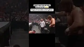 TRIPLE H INVISIBLE SHIRT GLITCH IN REAL LIFE 😂 #wwe #tripleh #wrestling #glitch #shorts #funny