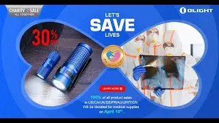 Olight medical supply donation sale! *Blue S1R II & I1R 2*