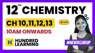 🛑 12th Chemistry Public Exam Mega Final Revision Live 🛑 12th chemistry important questions 2024