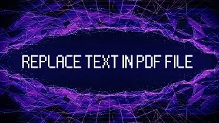 Replace Text in PDF File