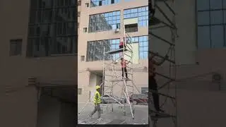 Walk-thru scaffolding tower Easy and quick installation and removal#scaffolding #scaffolder