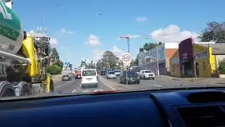Driving through a Western Sydney suburb