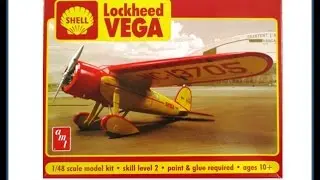How to Build the Shell Lockeheed Vega AMT 1:48 Scale Kit #AMT950 Review