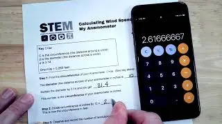 How to calculate wind speed using your Anemometer