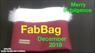 FabBag December 2018 unboxing and review, monthly beauty subscription box, Fab Bag