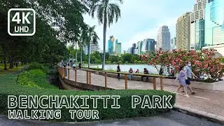 Benchakitti Park, Bangkok, Thailand walking tour - late afternoon and evening