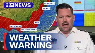 Severe weather warning as millions told to stay home | 9 News Australia