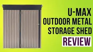 Обзор уличного металлического сарая U-MAX 5' x 3'