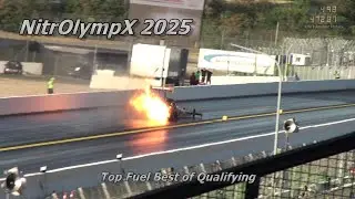 NitrOlympX 2025 Hockenheim - Top Fuel Best of Qualifying || Drag Racing