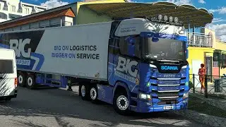 Scania Super on Extreme Narrow Roads 🚛 | Epic Greek Mountain Drive | Euro truck Simulator 2