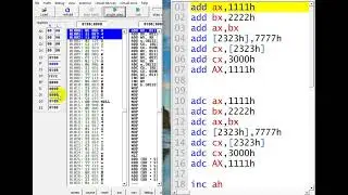 mathematical instructions  ADD,ADC,INC
