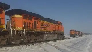 BNSF 5939 & 4892 West Near Osborn, IL