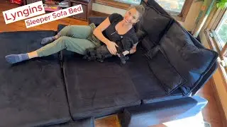 Lyngins Queen Sleeper Sofa Bed 3 in 1 Convertible Loveseat