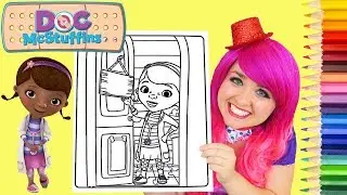 Coloring Doc McStuffins Disney Coloring Book Page Prismacolor Colored Pencil | KiMMi THE CLOWN