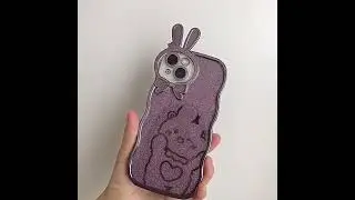 Beautiful case with rabbit ear, available for iPhone 14/13/12/11.🐰
