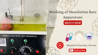 Tablet Dissolution Rate Apparatus working #pharmacy #viral #subscribe #like #comment