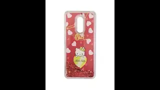 Redmi Note 5 Liquid Waterfall Glitter Case for Girls Print Back Cover TPU Mobile Back Case Cover SE