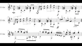 Michalis Andronikou - Danza Desperata for Guitar (2022) [Score-Video]