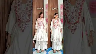 Meesho v/s myntra ❤️Ethnic fit for rakhi 💞 #shortsvideo #meesho #myntra