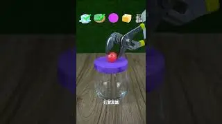 hot ball1000 degrees Celsius vs. ice cubes + soap + makeup sponge + cheese + shopping bag