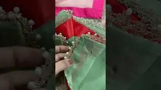 Sewing style finishing Patti with lace on dupatta #shorts #lace #tips #