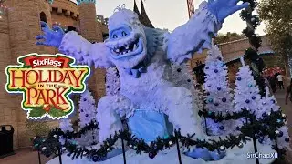 Six Flags Fiesta Texas Christmas Holiday in the Park 2024 Opening Weekend Vlog Walkthrough Video 4K