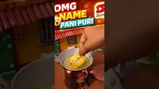 Custom Name Pani Puri 😍 #trending #cooking #fyp #food #shorts #ytshorts