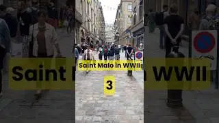 Saint-Malo Then and Now: WWII Destruction vs. Today #SaitMalo #ww2 #ww2history #photography