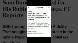 Bankrupt BlockFi Sues SBF