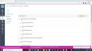 Complete the Getting Started Module