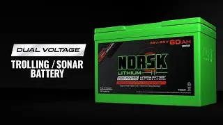 Norsk Lithium Dual-Voltage 36+28V 60Ah Trolling Battery