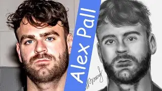 Mastering Krita: Timelapse Tutorial on Painting Alex Pall Portrait - See the Process