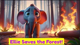 Ellie the Elephant Saves the Forest! | Kids Moral Stories in English | Good Night Tales.