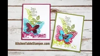 Stampin Up Butterfly Basics Card Making Tutorial - Kitchen Table Stamper