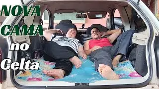 MONTAMOS uma NOVA CAMA em nosso Carro CELTA 2 Portas!!!
