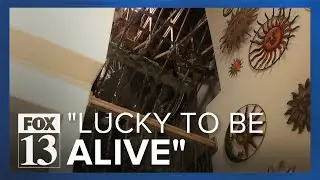 Eagle Mountain home catches fire after lightning strike