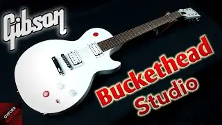 Gibson Buckethead Signature Baritone Les Paul Studio 2011 Satin White guitar close up video