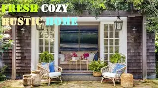 Fresh Cozy Rustic Tones of East Hampton Cottage home by Thom Filicia Design