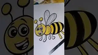 How to Colouring honey bee #shorts #shortclip #trending #viralshort #trendingshorts #viral
