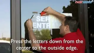 How To Apply Vinyl Lettering from FASTSIGNS&reg;