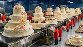 Inside the Cake Factory | Giant Cake Making Process | Thousands of Cakes Made Daily