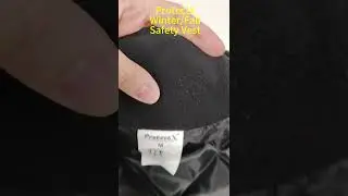 ProtectX Winter Safety Vest Insulated High Visibility Construction Vest With Pockets