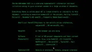 First Site | CERN | Line-mode Browser Simulator
