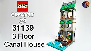 LEGO Creator 3-in-1 31139 Cozy House Alternative Build: 3-Floor Canal House Speed Build