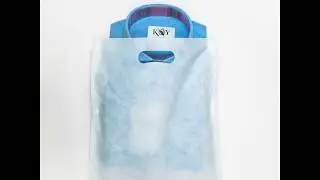 KOY Eco-Friendly Packaging - Blue Pique Cotton
