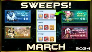 Pulling Multiple 6 star Runes!  | Rune Cave Sweeps! | March 2024