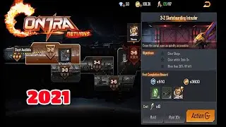 CONTRA RETURNS 2021 GAMEPLAY. CONTRA RETURNS STORY MODE STAGE 3-2 SKATEBOARDING INTRUDER. #CONTRA.
