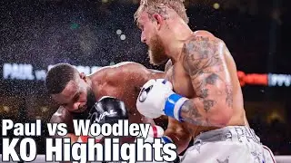 Jake Paul vs Tyron Woodley KO Highlights
