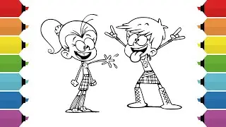 The Loud House Coloring Book Page | Luan & Luna